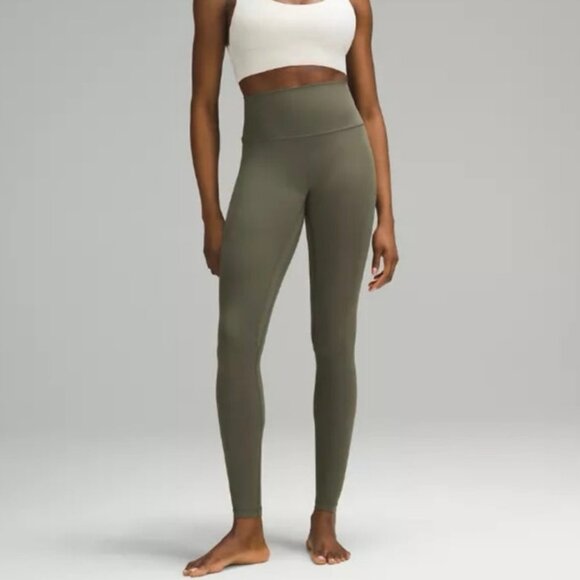NWT Lululemon Align High-Rise Pant 28” Leggings Army Olive Green Womens Size 2 - Picture 1 of 7